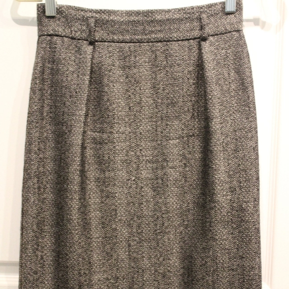 Vintage Herringbone Pencil Skirt - Picture 3 of 6